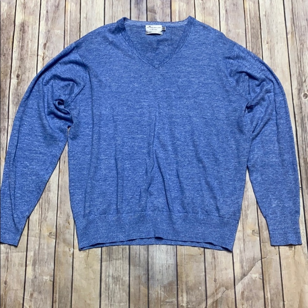 Peter Millar Wool Linen Blend Crown Cool Sweater